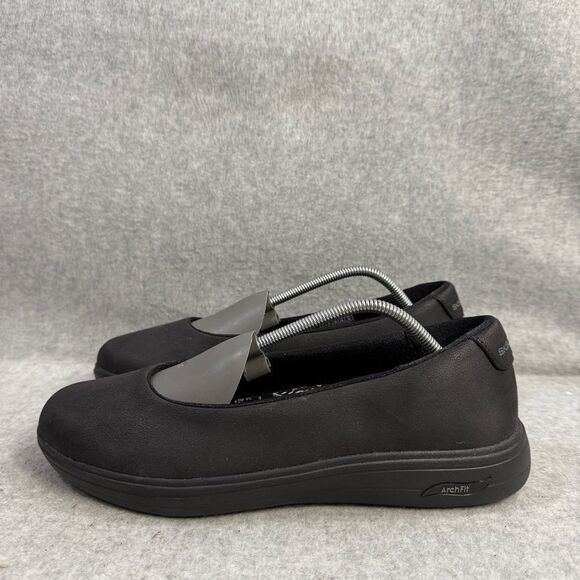 Skechers Shoes Women Size 9 Black Slip On Arch Fit Comfort Casual Sneaker 138901 - Picture 1 of 10